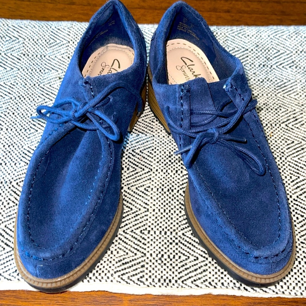Clarks Women's Blue Loafers